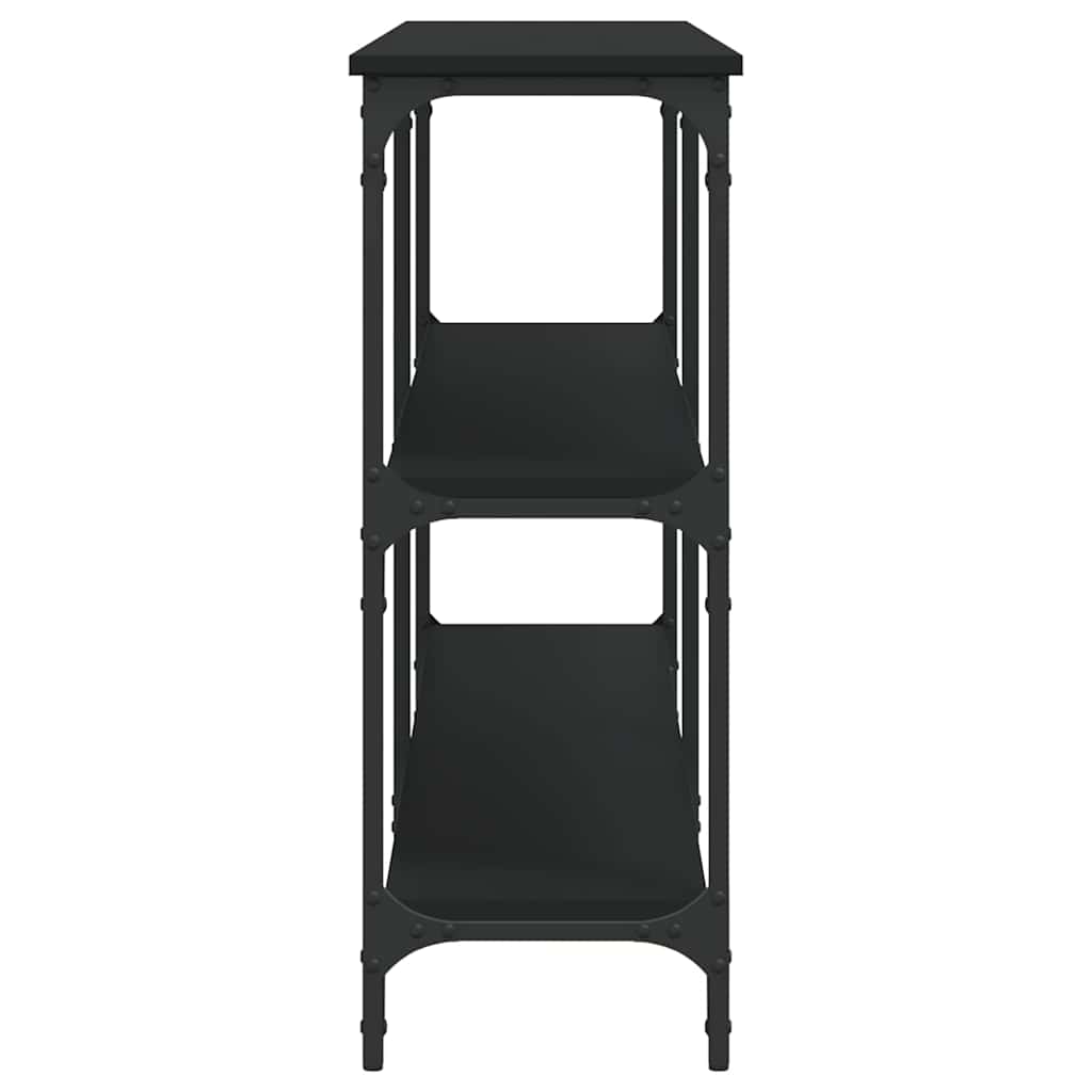 Table console noir 200x29x75 cm bois d'ingénierie - XIOS