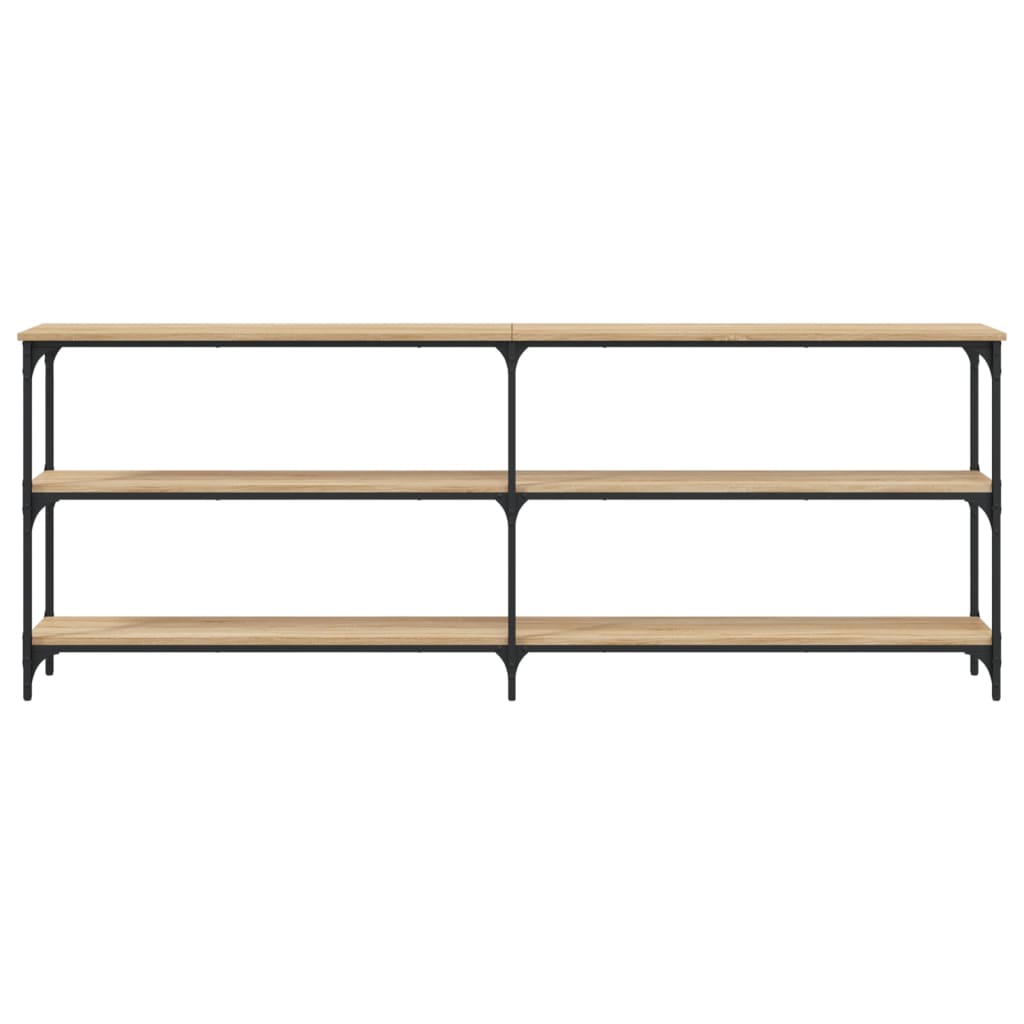 Table console chêne sonoma 200x29x75 cm bois d'ingénierie - XIOS