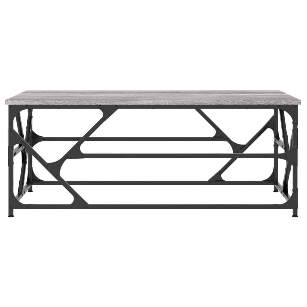 Table basse Sonoma gris 100x50x40 cm Bois d'ingénierie - XIOS