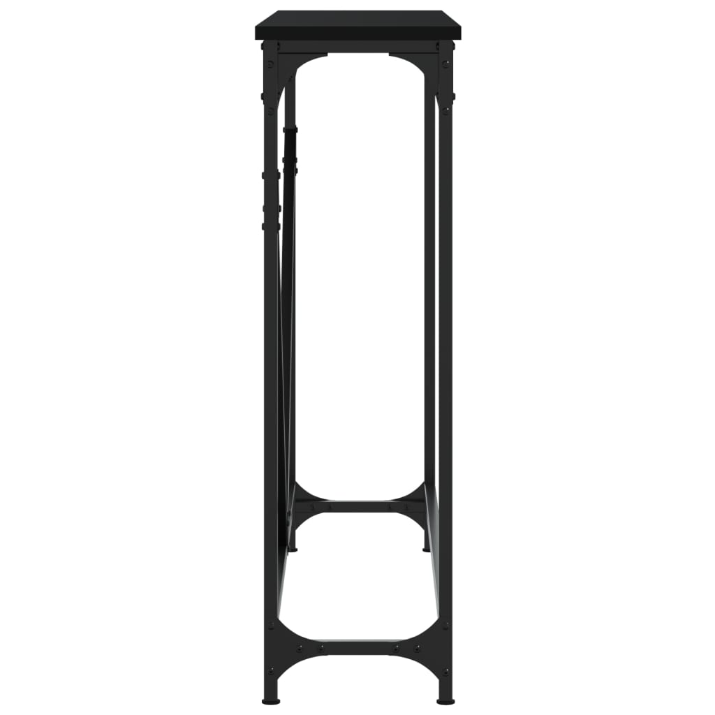 Table console noir 102x22,5x75 cm bois d'ingénierie - XIOS