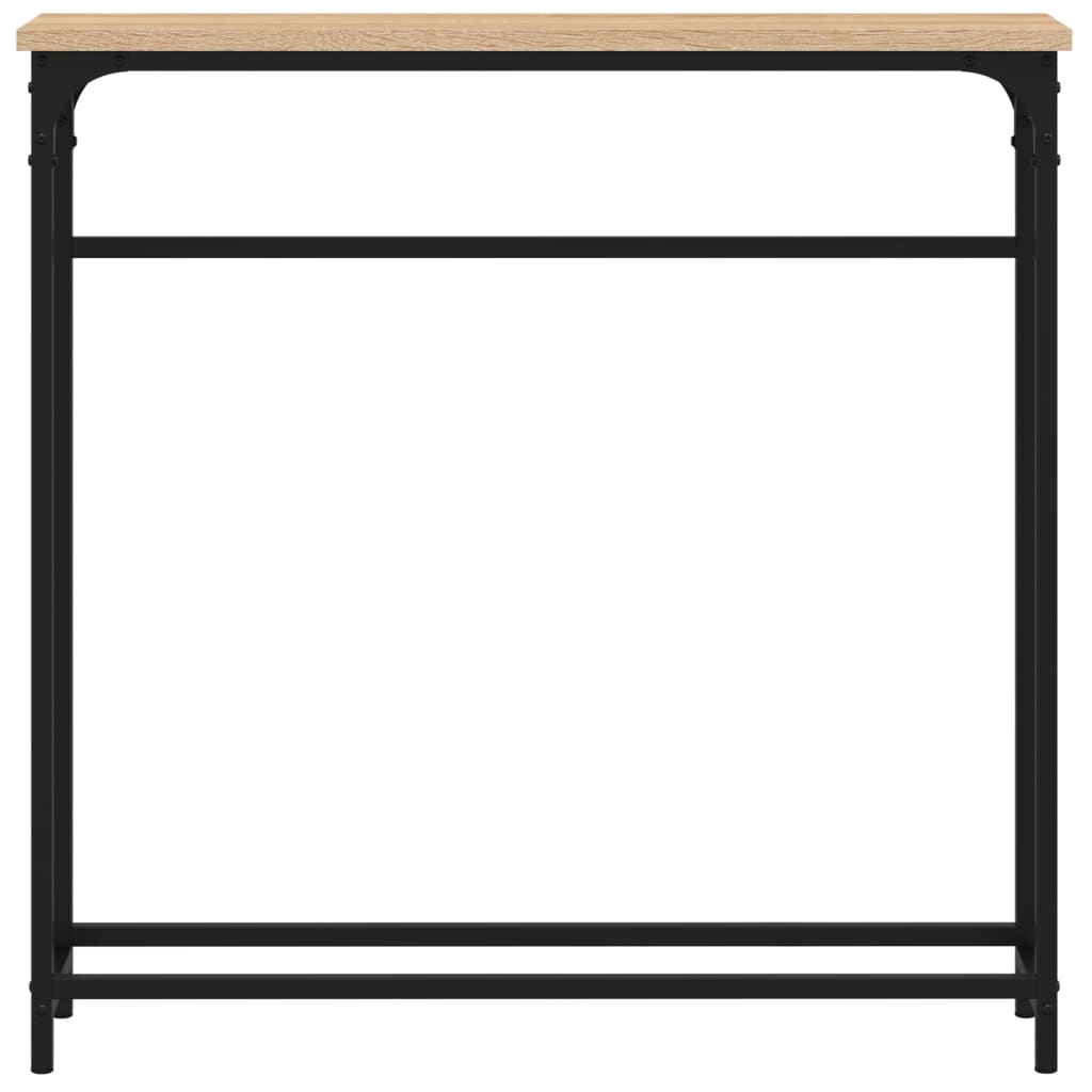 Table console chêne sonoma 75x19,5x75 cm bois d'ingénierie - XIOS