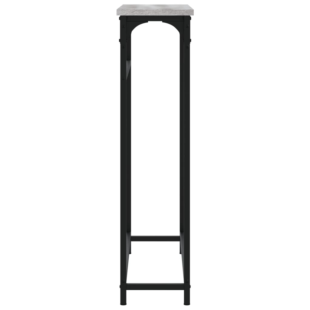 Table console sonoma gris 75x19,5x75 cm bois d'ingénierie - XIOS