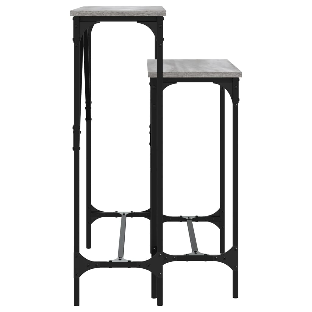 Tables console 2 pcs sonoma gris bois d'ingénierie - XIOS