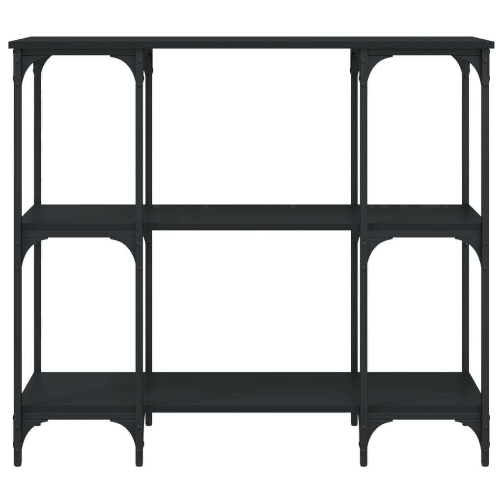 Table console noir 102x35x90 cm bois d'ingénierie - XIOS