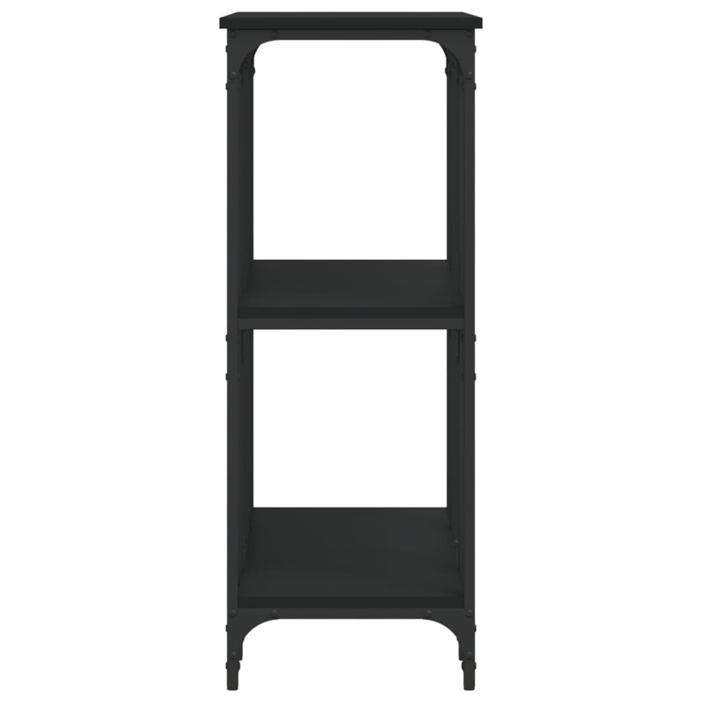 Table console noir 102x35x90 cm bois d'ingénierie - XIOS