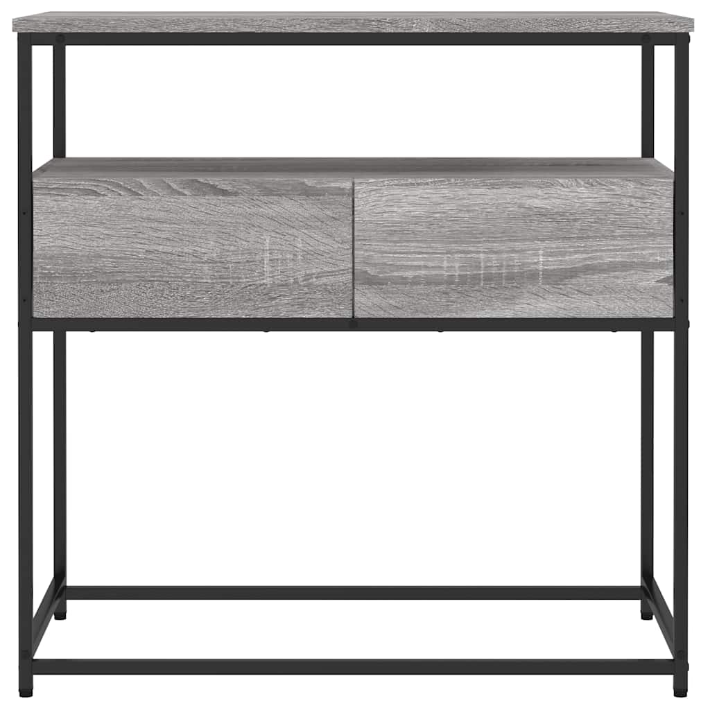 Table console sonoma gris 75x40x75 cm bois d'ingénierie - XIOS