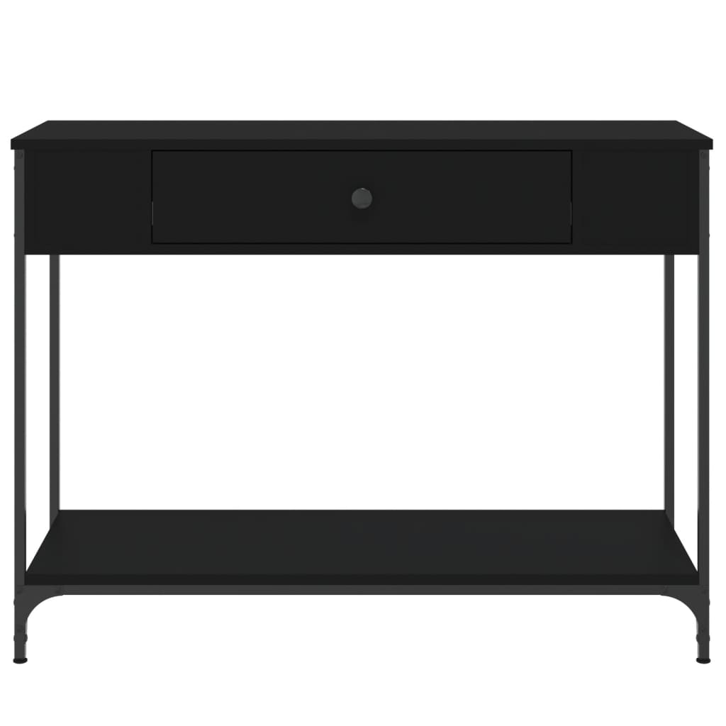Table console noir 100x34,5x75 cm bois d'ingénierie - XIOS