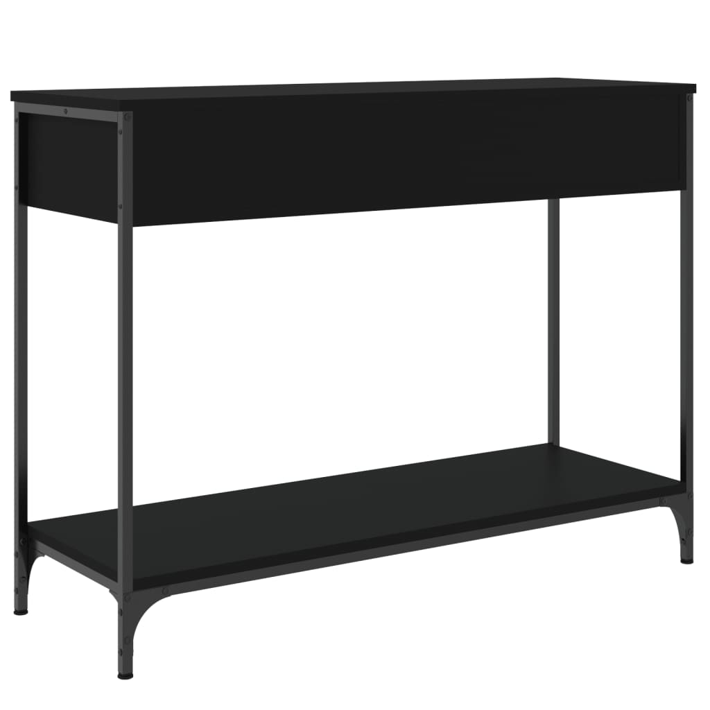 Table console noir 100x34,5x75 cm bois d'ingénierie - XIOS