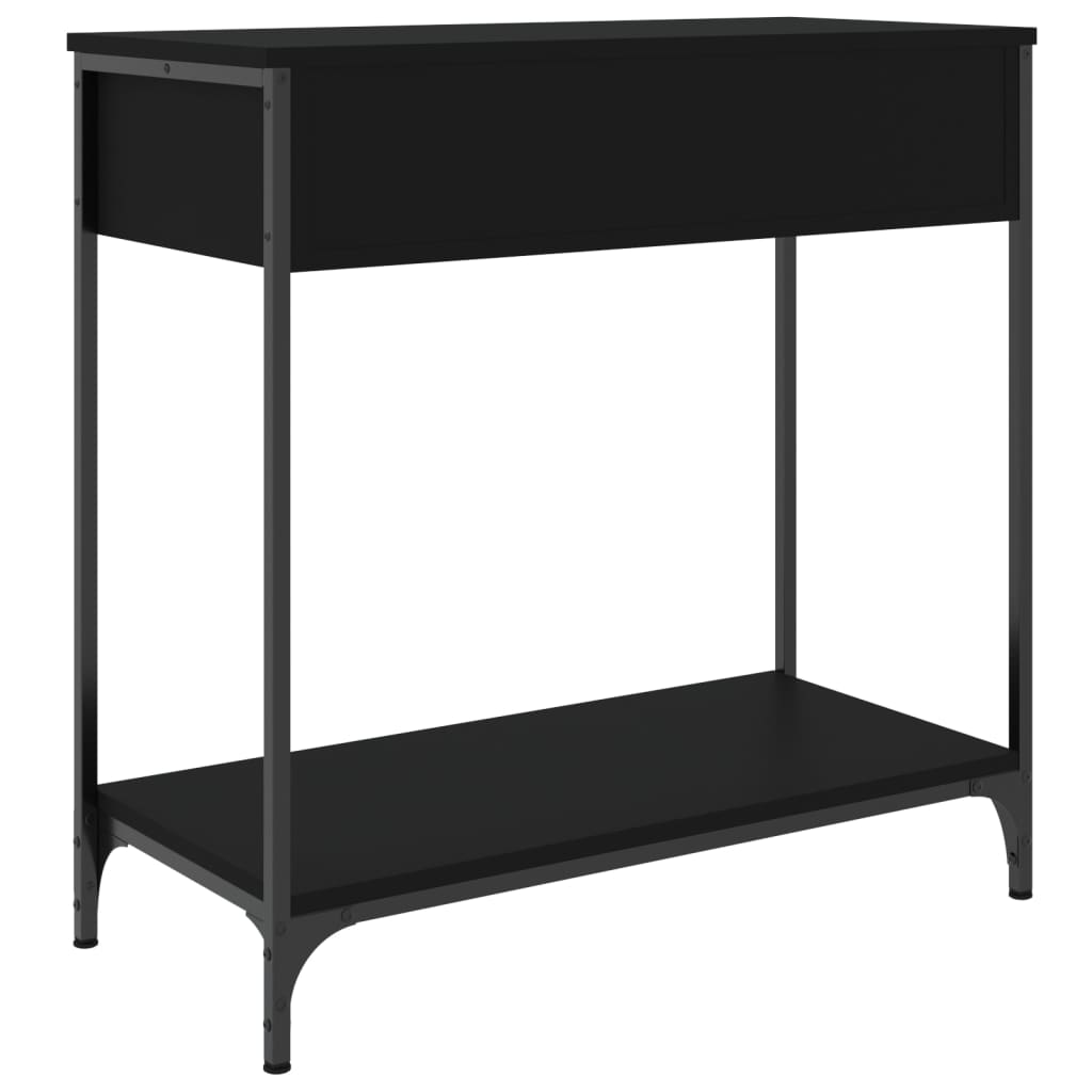 Table console noir 75x34,5x75 cm bois d'ingénierie - XIOS