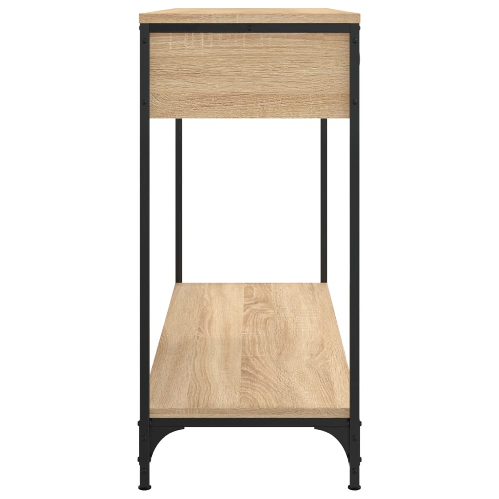 Table console chêne sonoma 100x34,5x75 cm bois d'ingénierie - XIOS