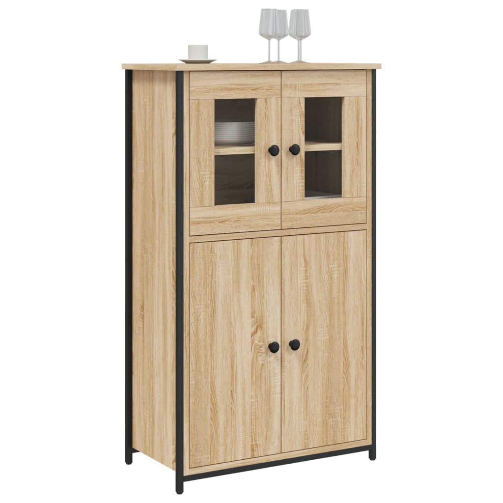 Buffet haut chêne sonoma 62x32x106,5 cm bois d'ingénierie - XIOS