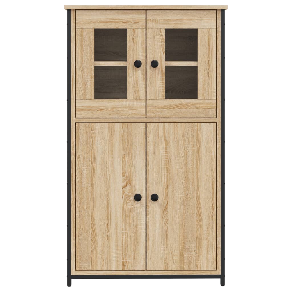Buffet haut chêne sonoma 62x32x106,5 cm bois d'ingénierie - XIOS