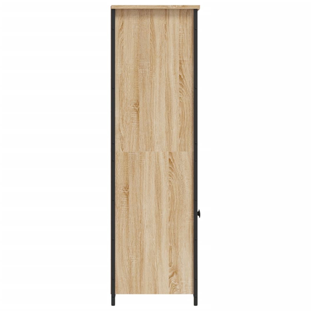 Buffet haut chêne sonoma 62x36x121,5 cm bois d'ingénierie - XIOS