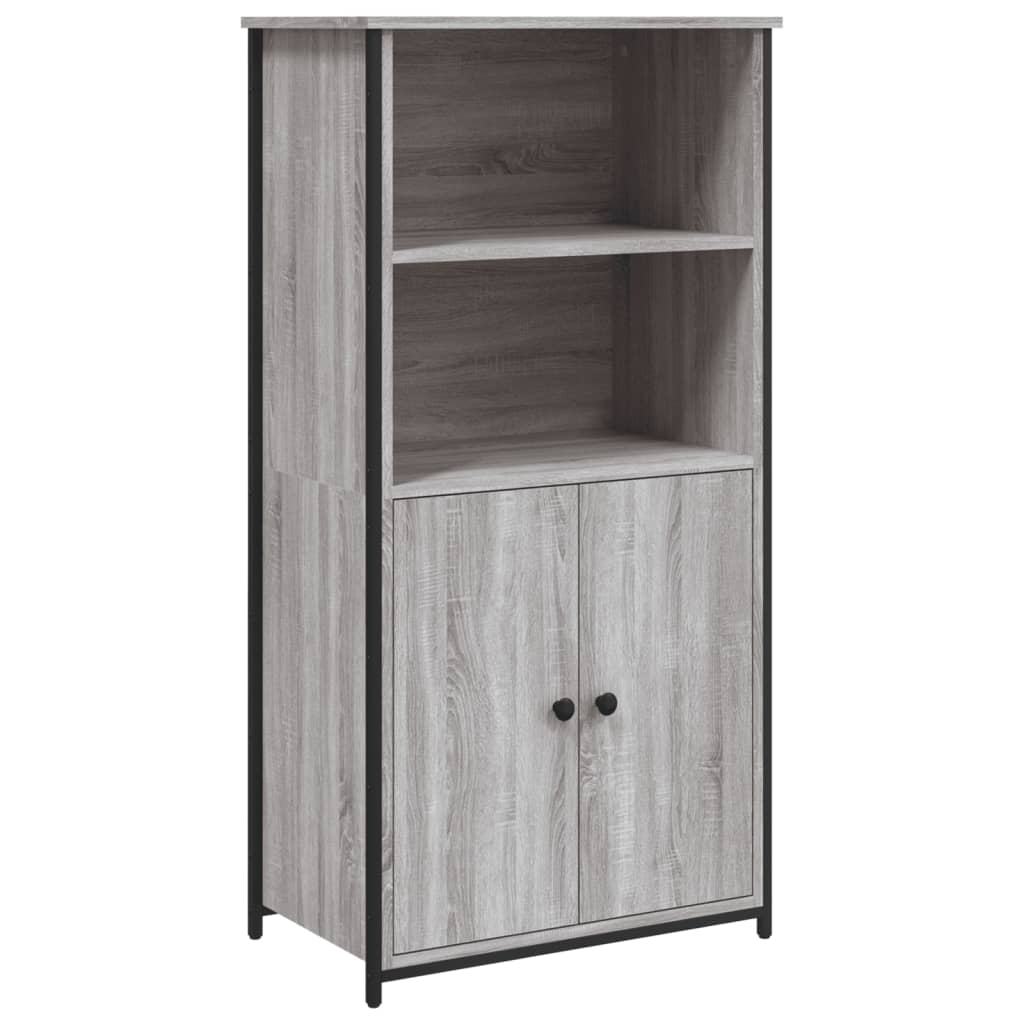 Buffet haut sonoma gris 62x36x121,5 cm bois d'ingénierie - XIOS