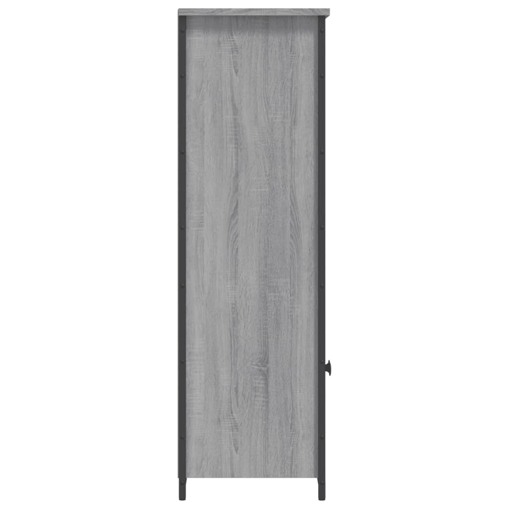 Buffet haut sonoma gris 62x32x103,5 cm bois d'ingénierie - XIOS