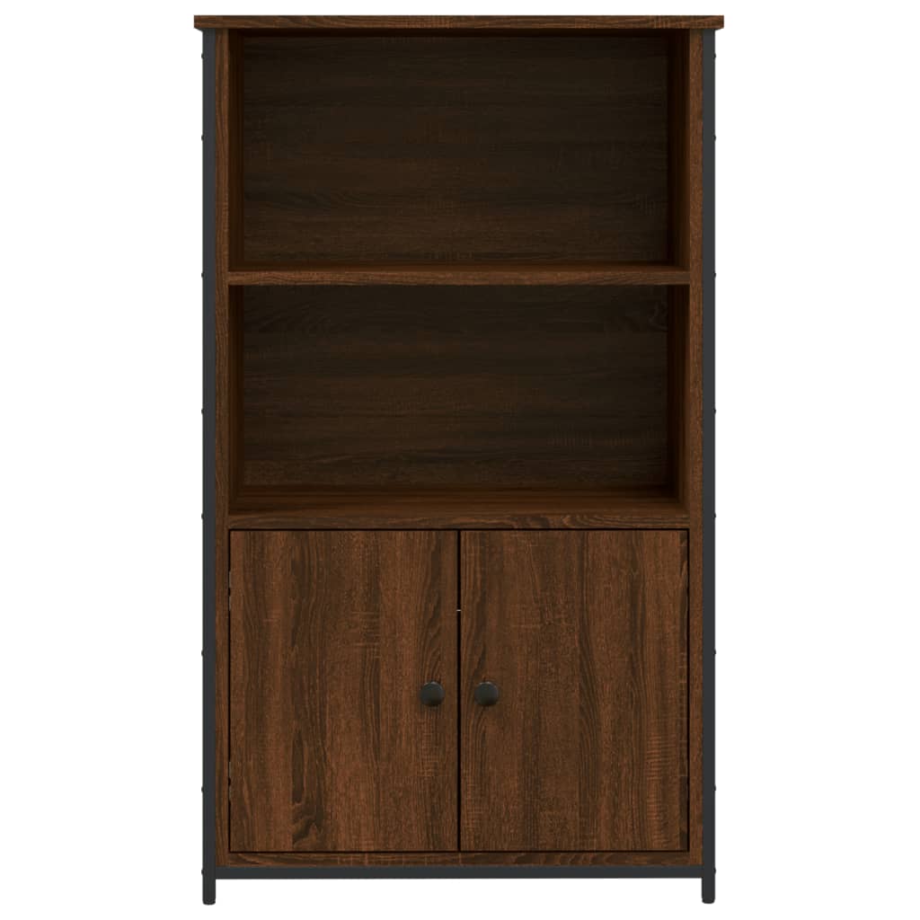 Buffet haut chêne marron 62x32x103,5 cm bois d'ingénierie - XIOS
