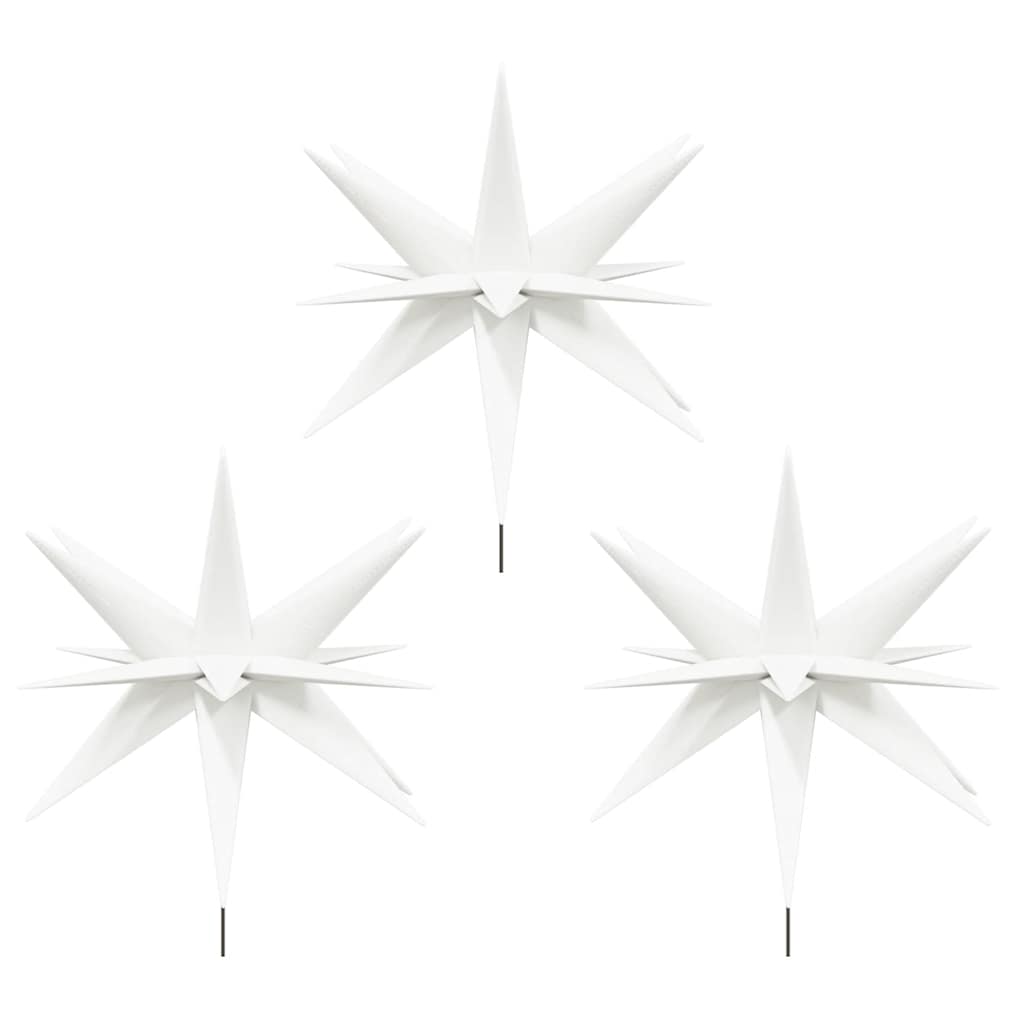 Lumières de Noël avec piquets 3 pcs LED pliable blanc 35 cm - XIOS