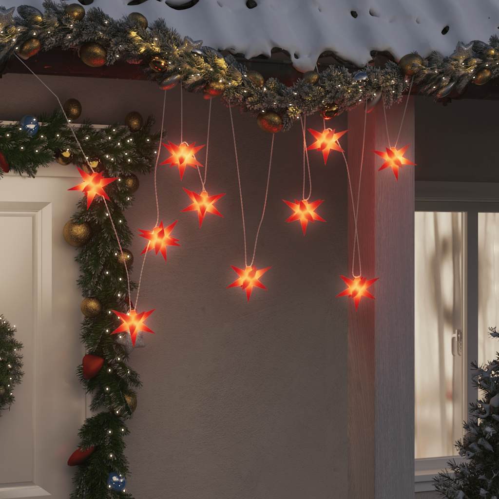 Lumière de Noël 10 LED rouge 10 cm - XIOS