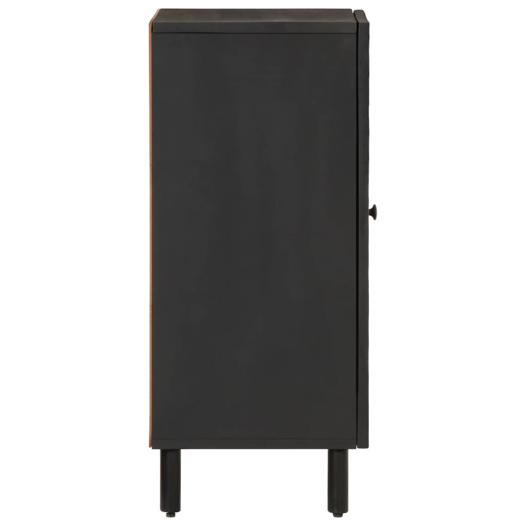 Armoire latérale noir 40x33x75 cm bois massif de manguier - XIOS