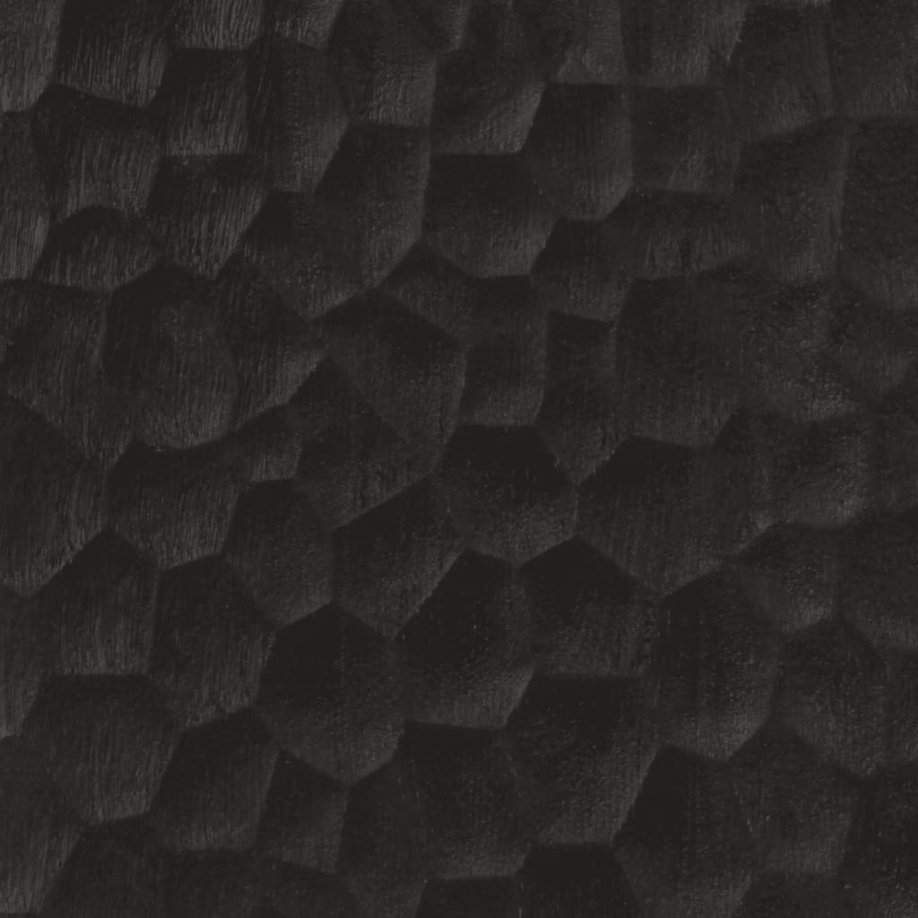 Armoire latérale noir 90x33x75 cm bois massif de manguier - XIOS