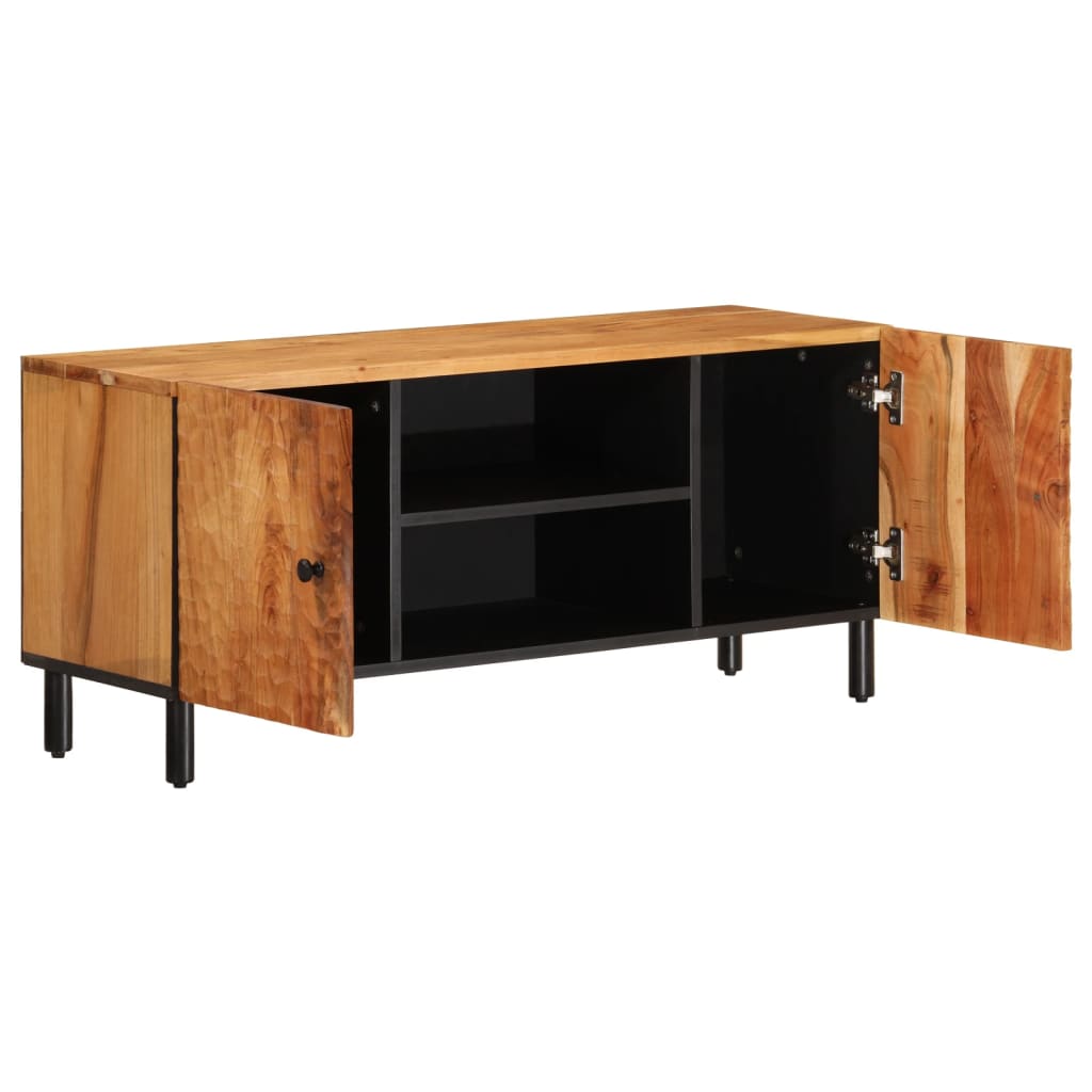 Meuble TV 105x33x46 cm Bois d'acacia massif - XIOS