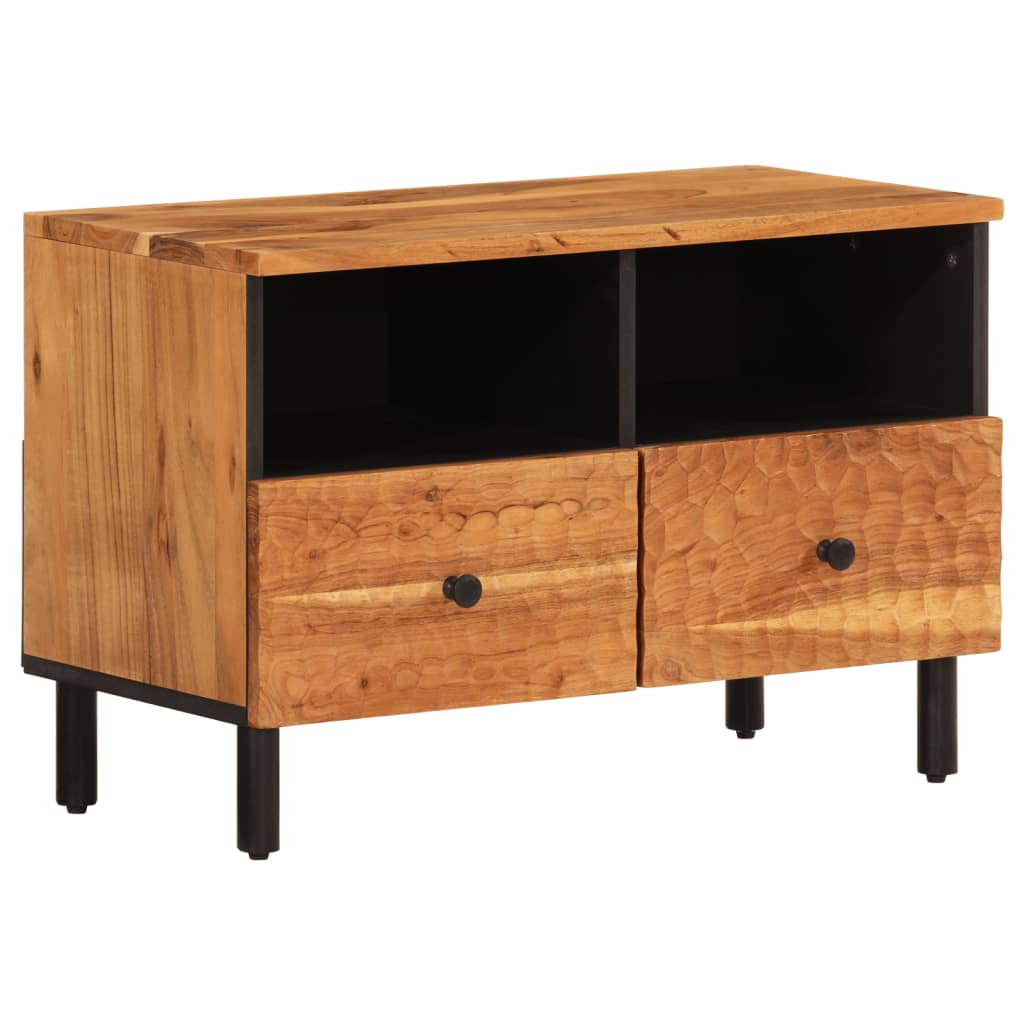 Meuble TV 70x33x46 cm Bois d'acacia massif - XIOS