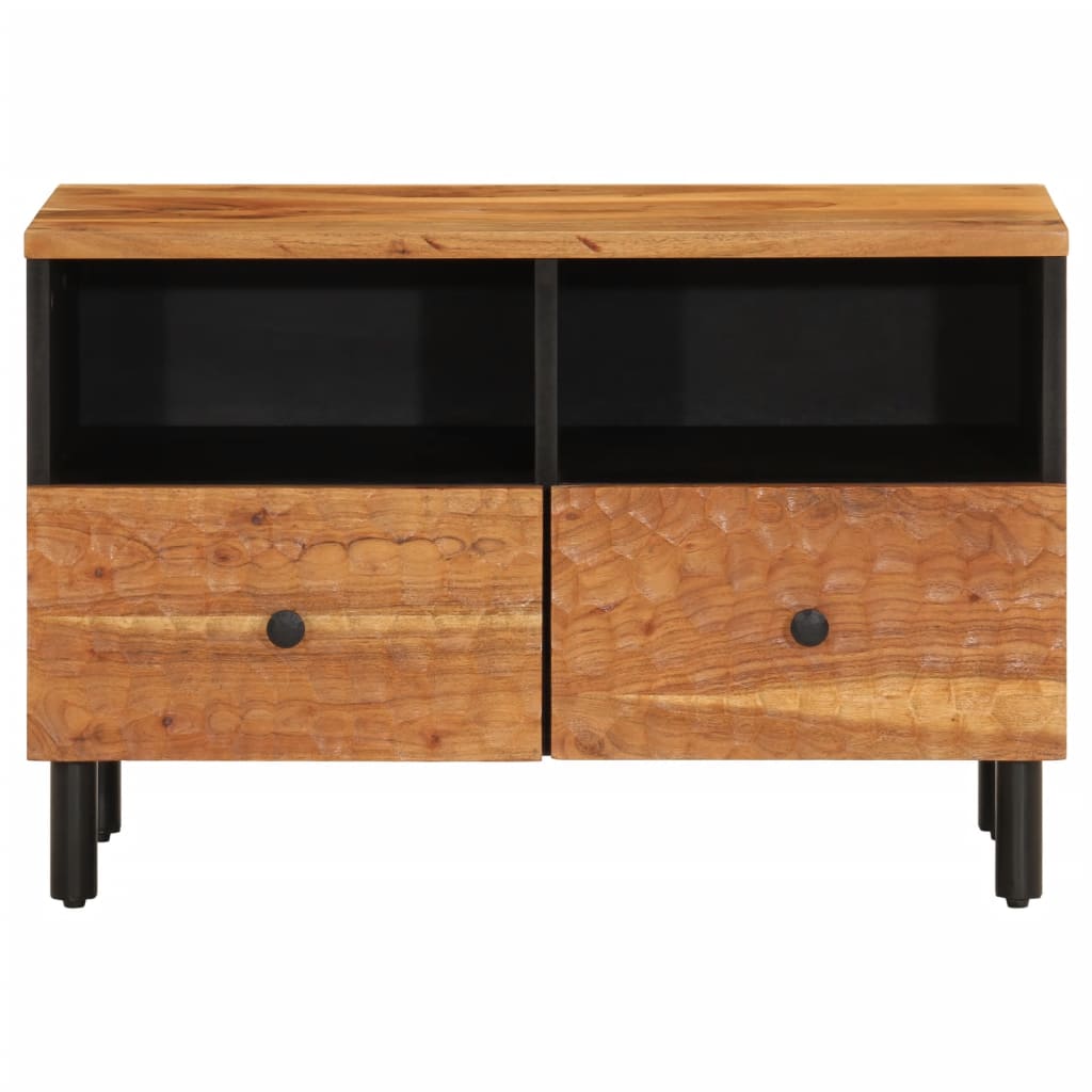 Meuble TV 70x33x46 cm Bois d'acacia massif - XIOS