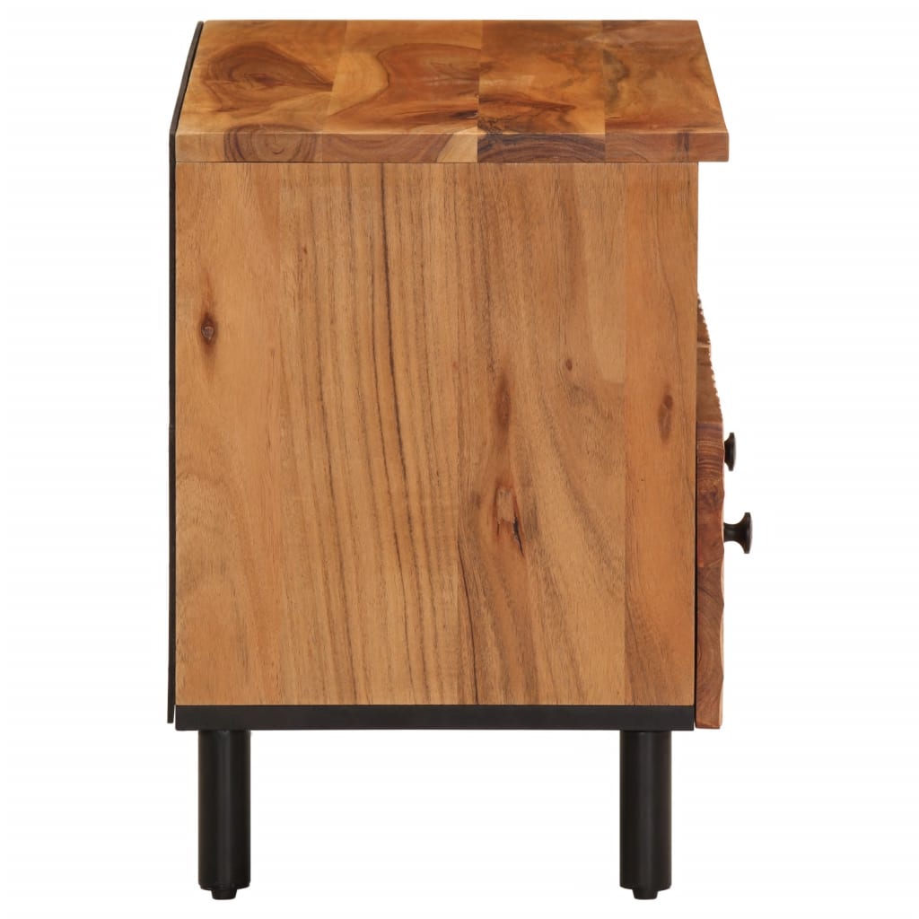 Meuble TV 70x33x46 cm Bois d'acacia massif - XIOS