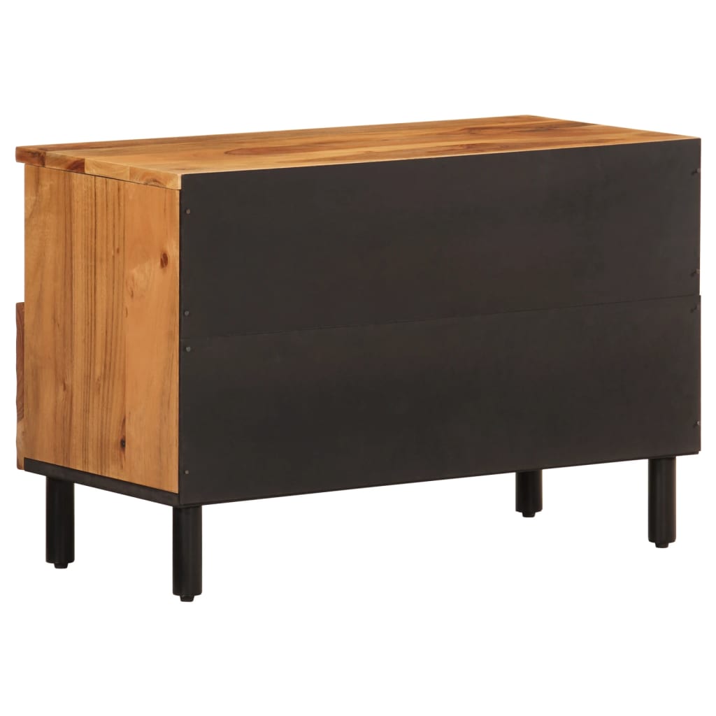 Meuble TV 70x33x46 cm Bois d'acacia massif - XIOS