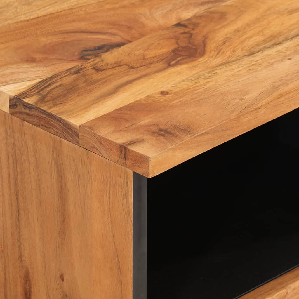 Meuble TV 70x33x46 cm Bois d'acacia massif - XIOS