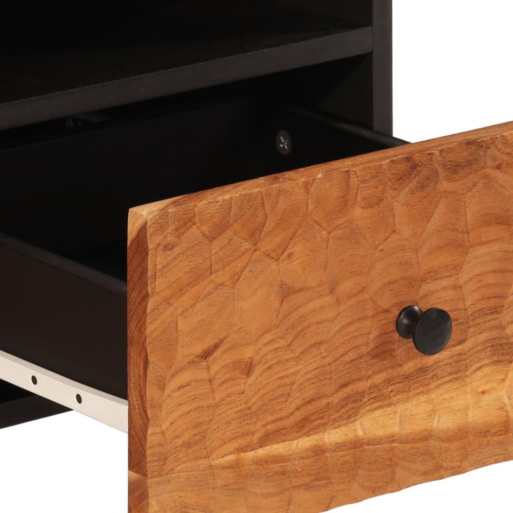 Meuble TV 70x33x46 cm Bois d'acacia massif - XIOS