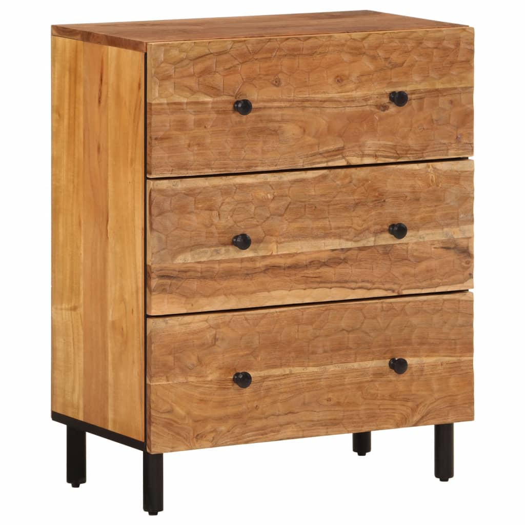 Armoire latérale 60x33x75 cm bois massif d'acacia - XIOS