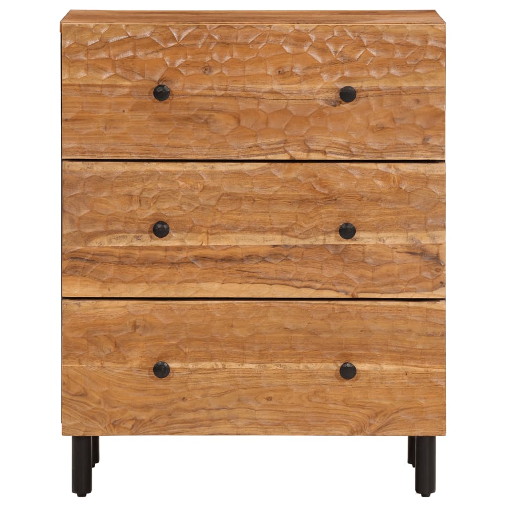 Armoire latérale 60x33x75 cm bois massif d'acacia - XIOS