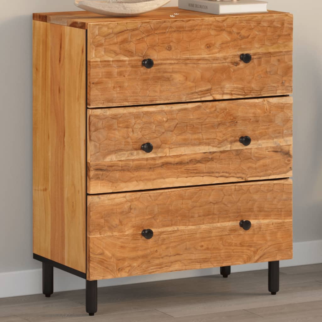 Armoire latérale 60x33x75 cm bois massif d'acacia - XIOS