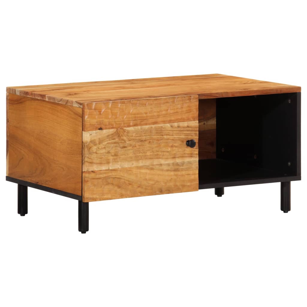 Table basse 80x50x40 cm bois massif d'acacia - XIOS
