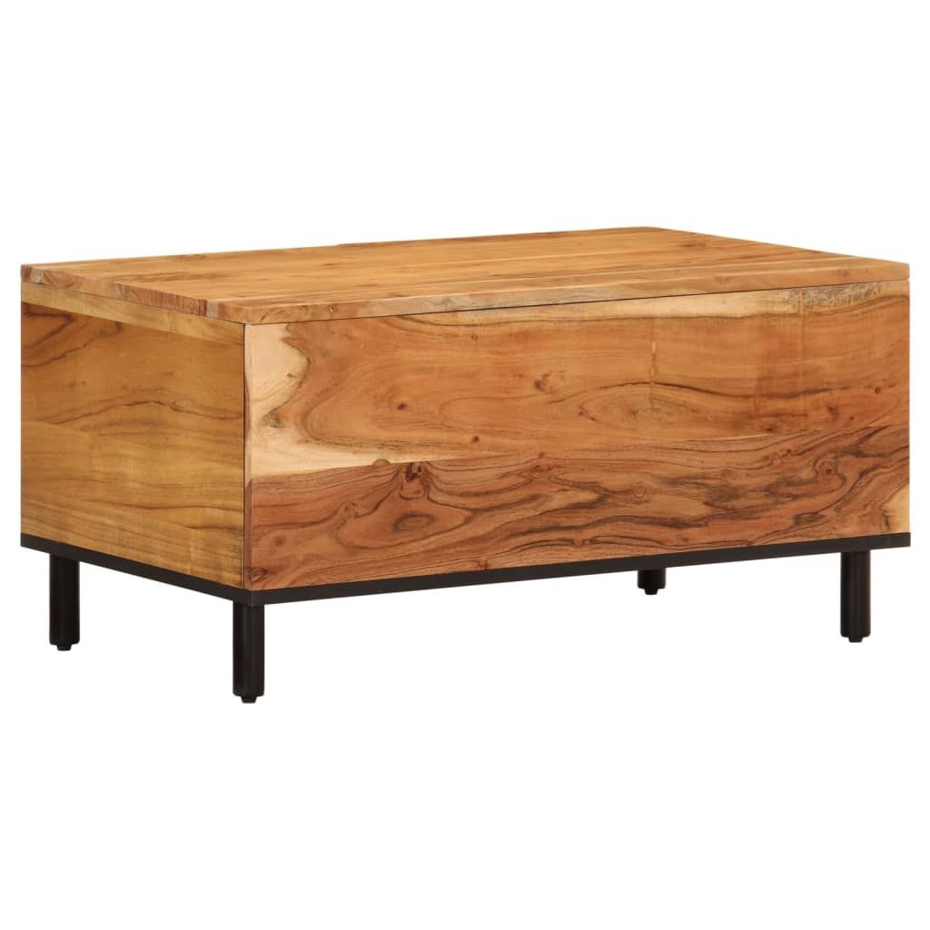 Table basse 80x50x40 cm bois massif d'acacia - XIOS