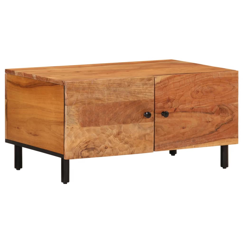 Table basse 80x50x40 cm bois massif d'acacia - XIOS