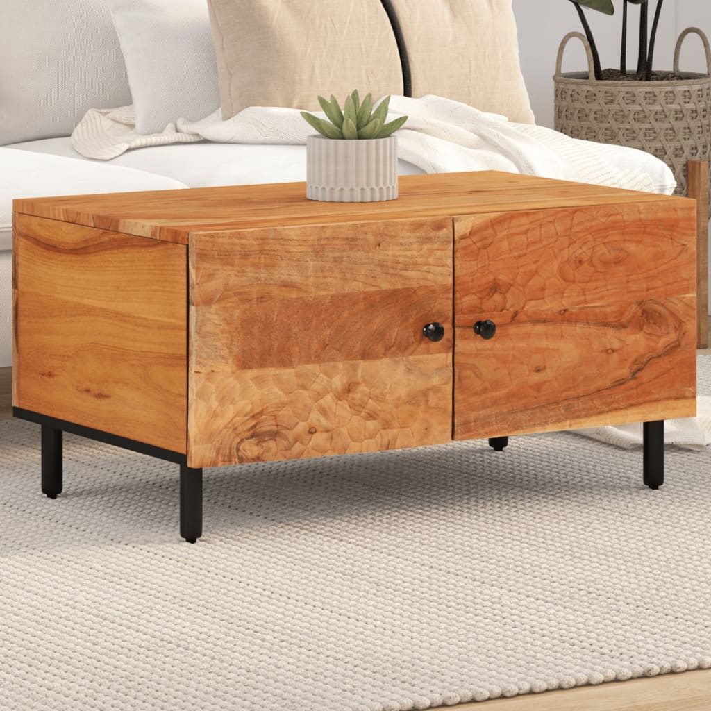 Table basse 80x50x40 cm bois massif d'acacia - XIOS
