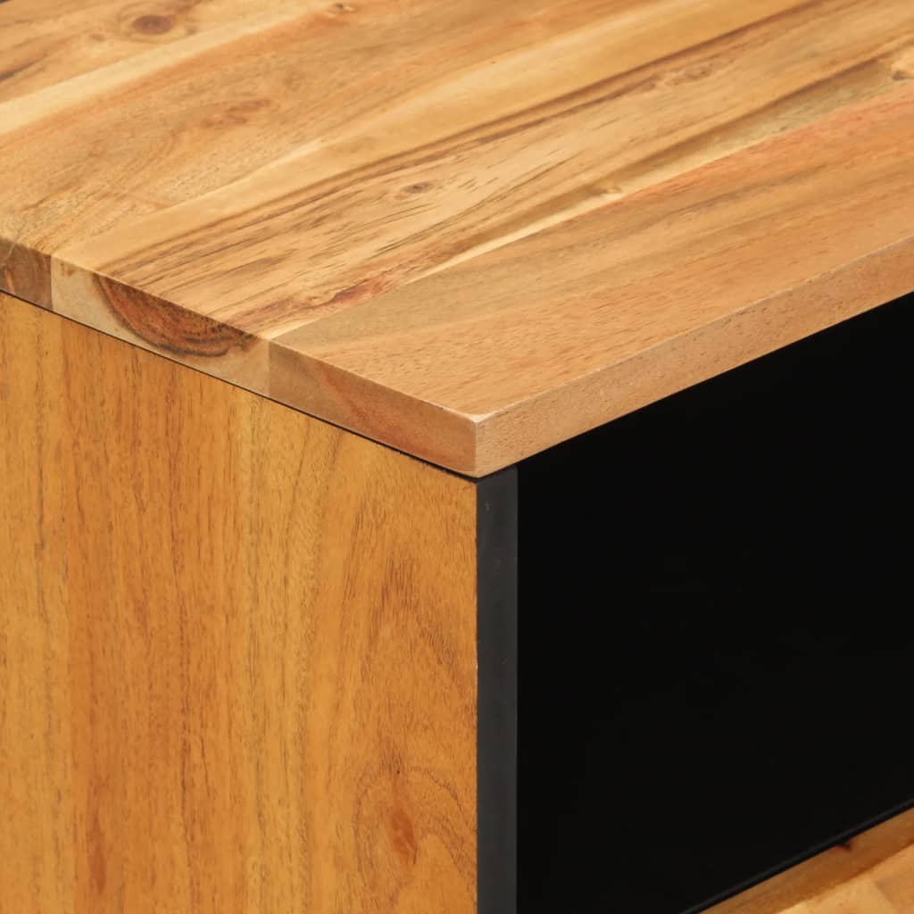 Table de chevet 50x33x60 cm bois d'acacia solide - XIOS