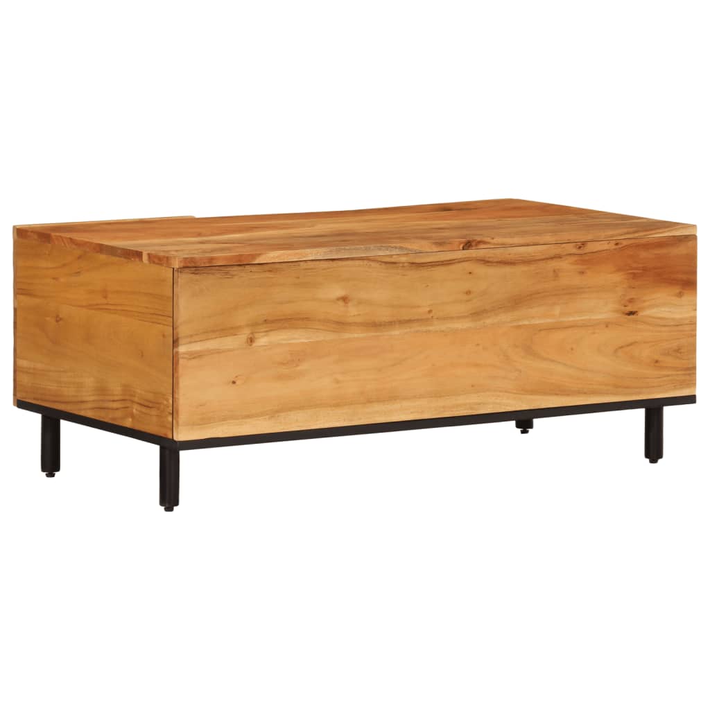 Table basse 100x54x40 cm bois massif d'acacia - XIOS
