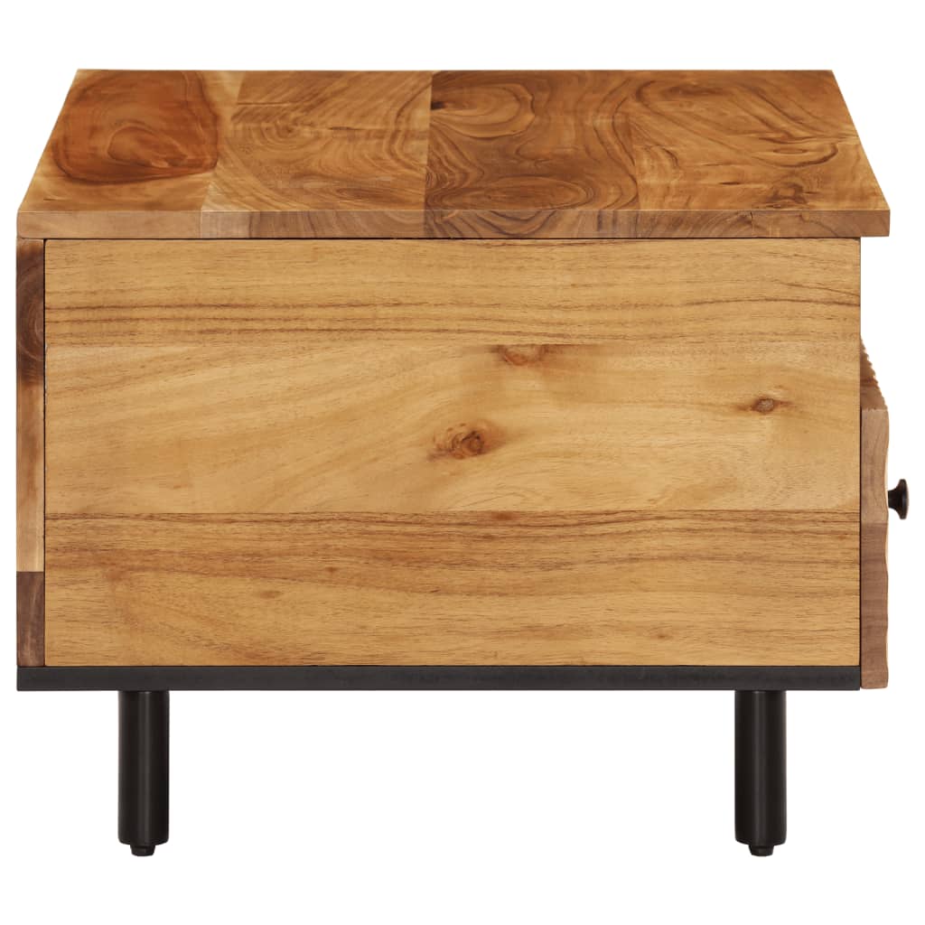 Table basse 80x54x40 cm bois massif d'acacia - XIOS