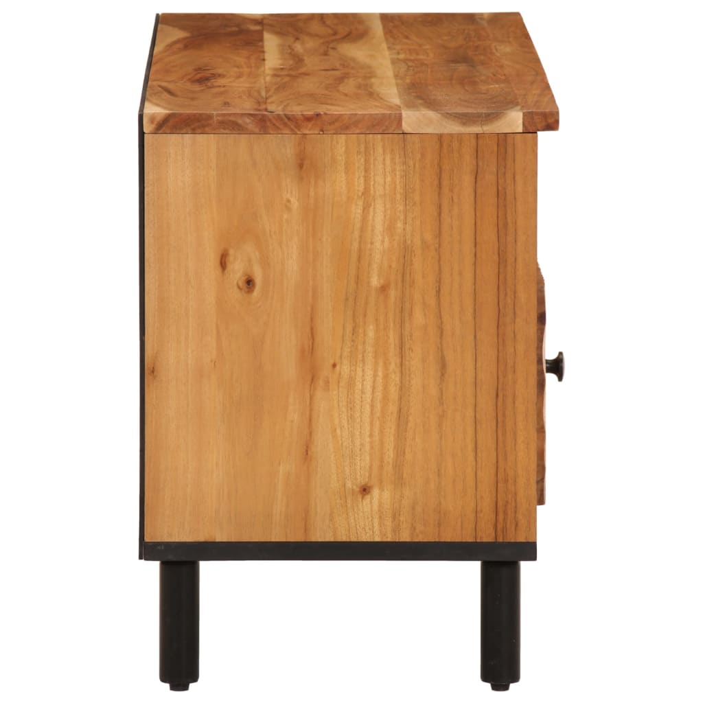 Meuble TV 100x33x46 cm bois d'acacia solide - XIOS