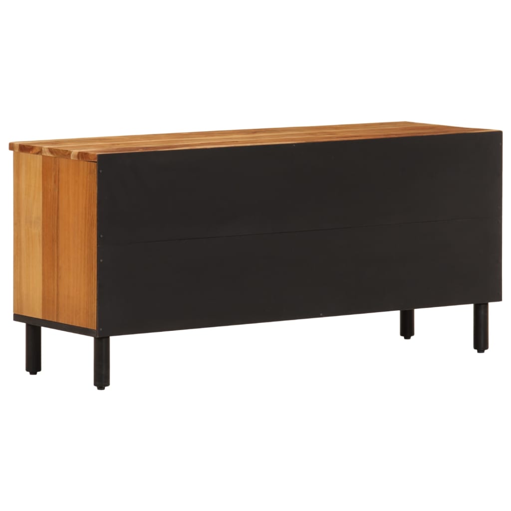 Meuble TV 100x33x46 cm bois d'acacia solide - XIOS