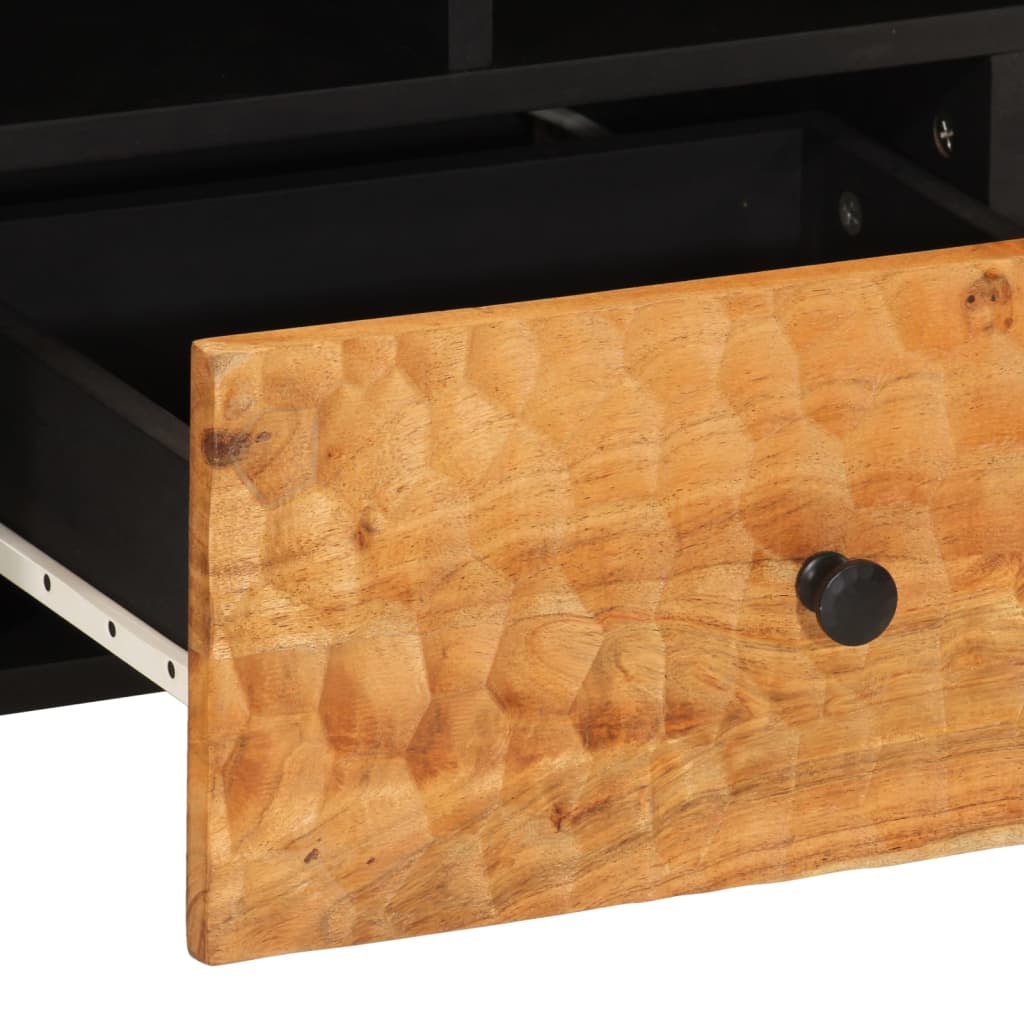 Meuble TV 100x33x46 cm bois d'acacia solide - XIOS