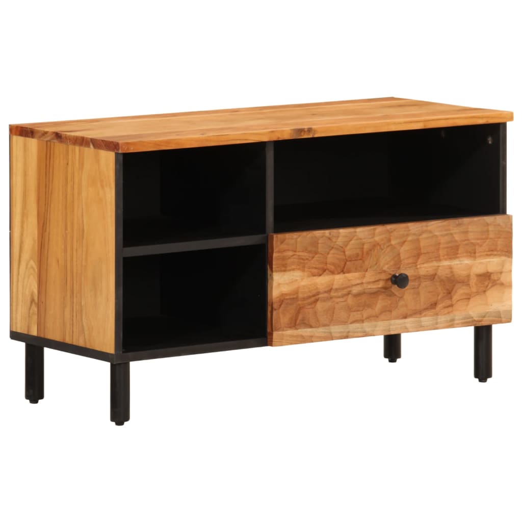 Meuble TV 80x33x46 cm bois d'acacia massif - XIOS