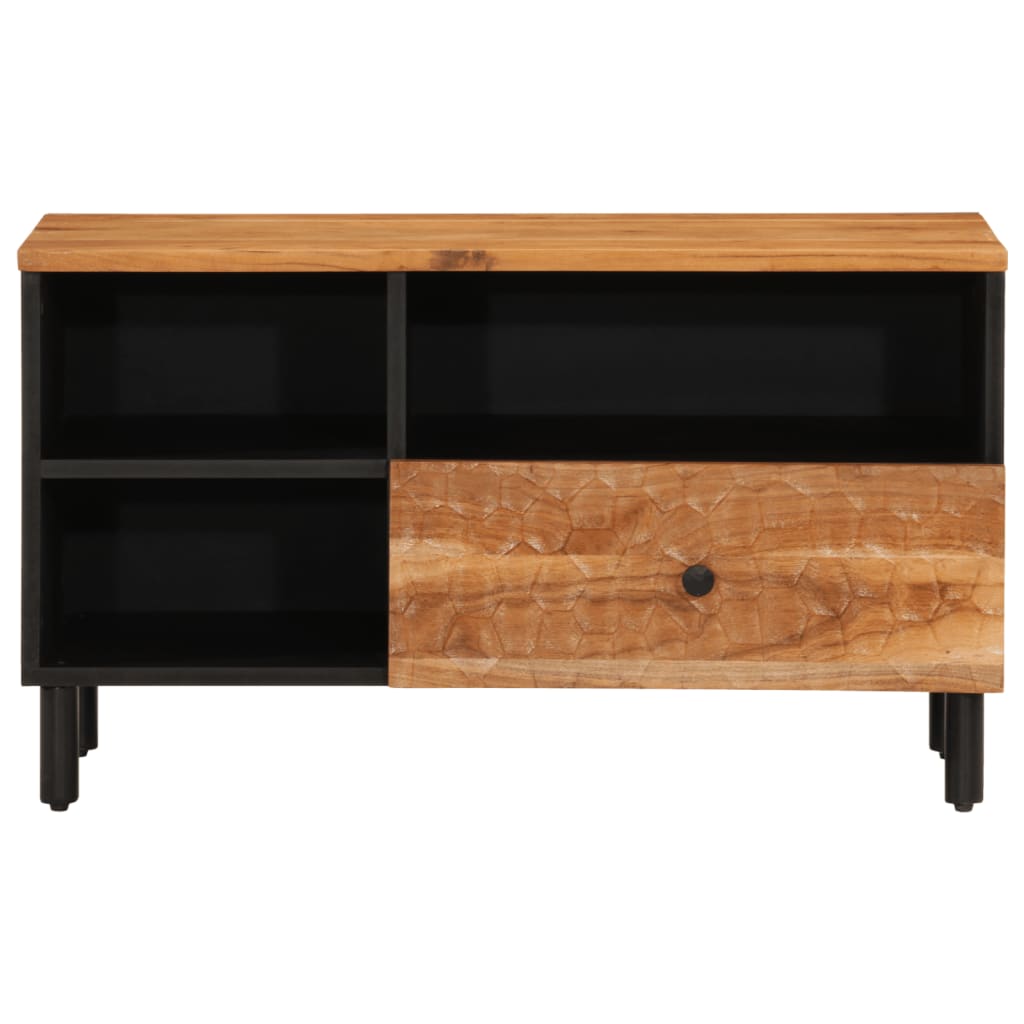Meuble TV 80x33x46 cm bois d'acacia massif - XIOS