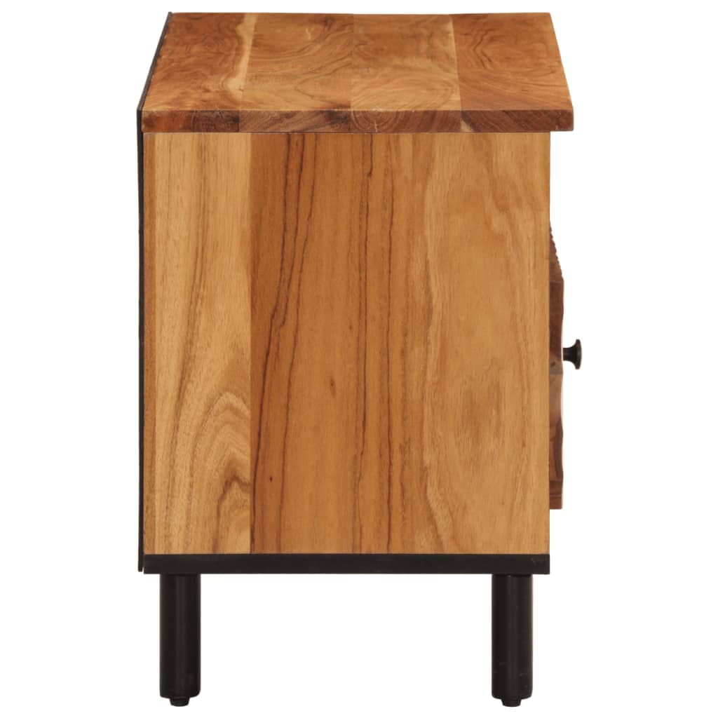 Meuble TV 80x33x46 cm bois d'acacia massif - XIOS