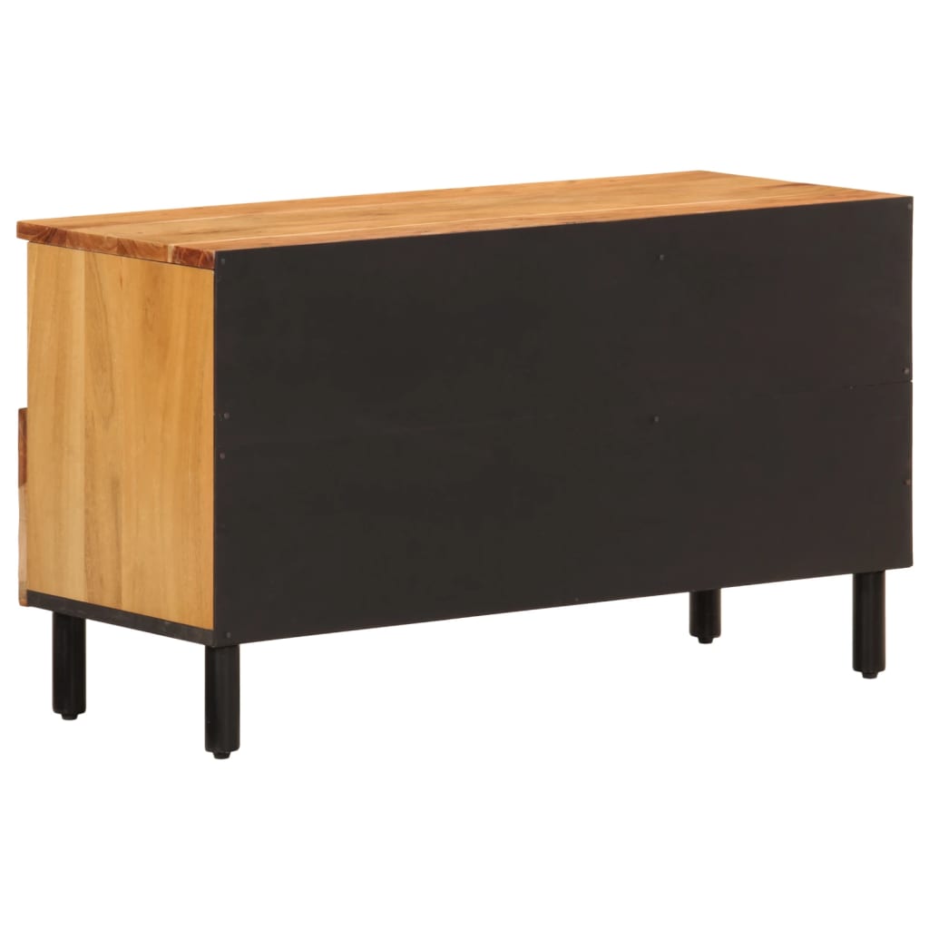 Meuble TV 80x33x46 cm bois d'acacia massif - XIOS
