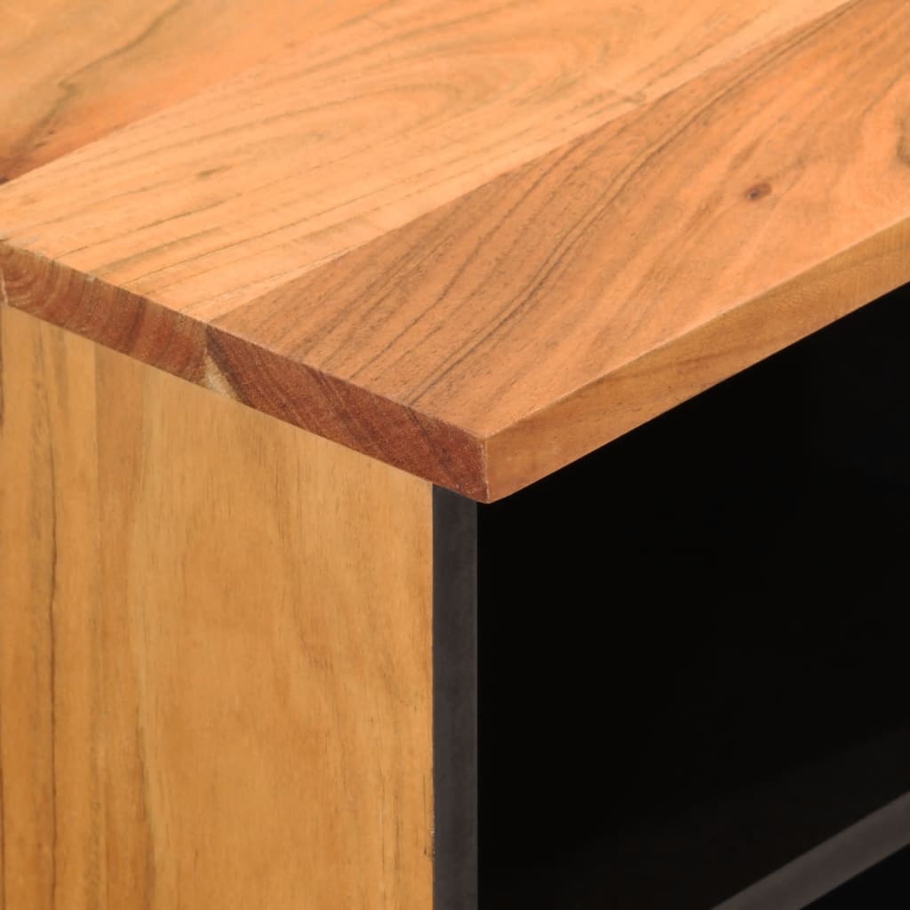 Meuble TV 80x33x46 cm bois d'acacia massif - XIOS
