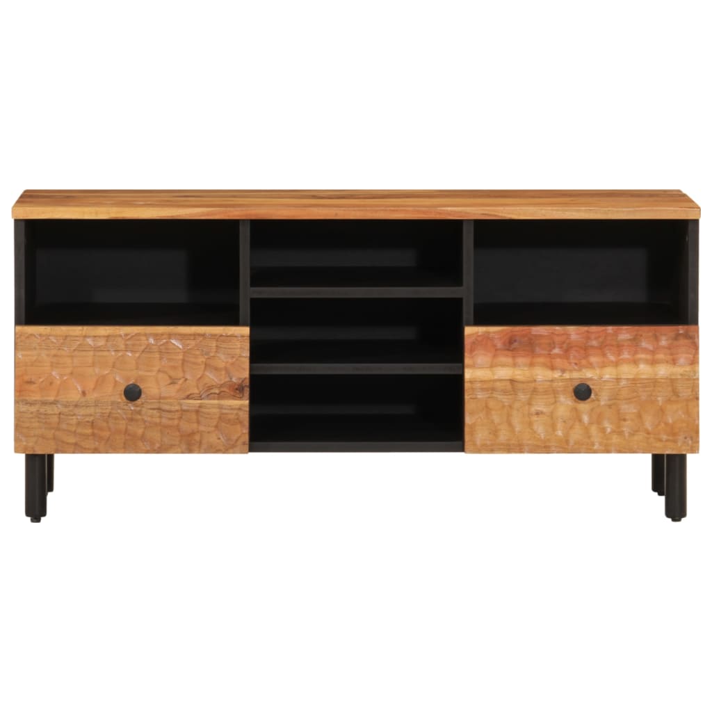 Meuble TV 100x33x46 cm bois d'acacia solide - XIOS